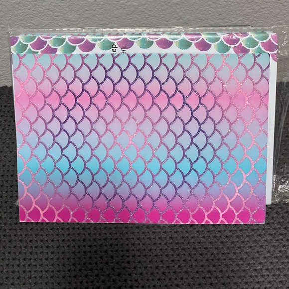 Mermaid Party Invitations 20 Cards & Envelopes- 7.5x5.25in - Picture 3 of 5